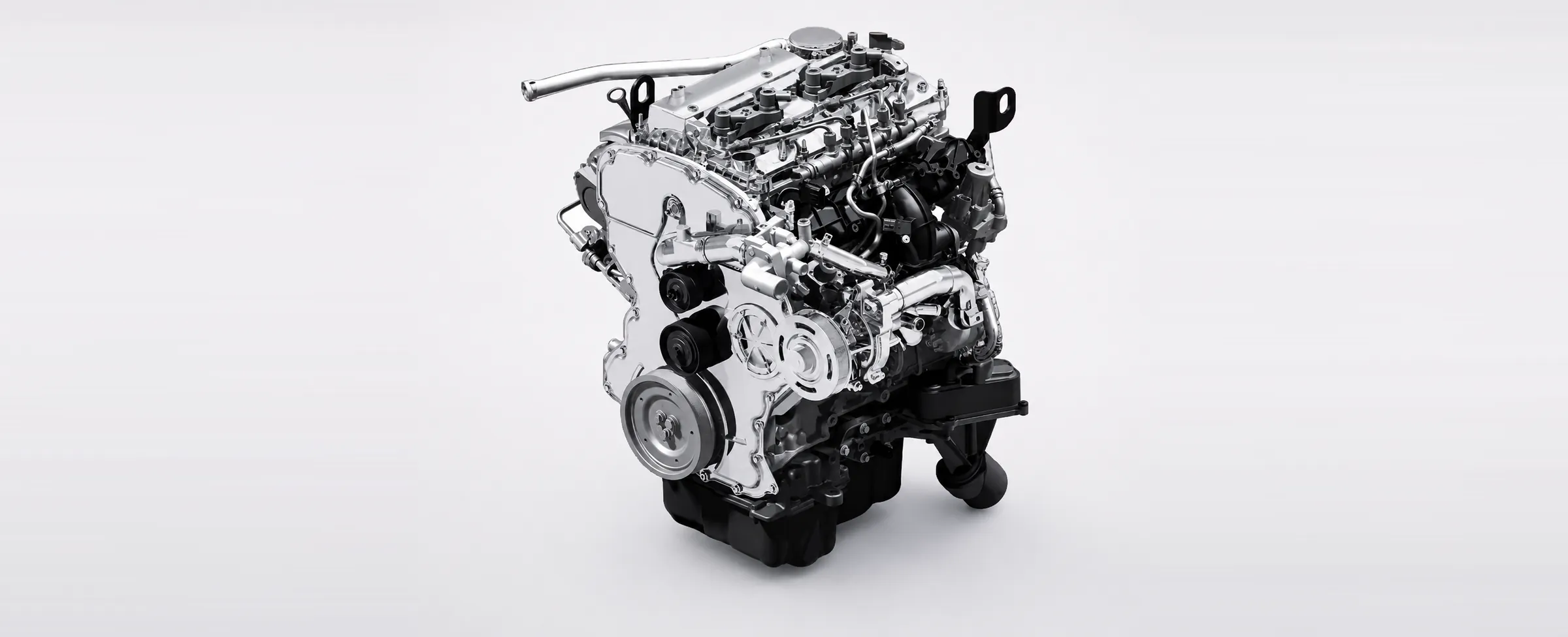 Turbodiesel 2,0 L du JMC Touring, issu de la plateforme Ford PUMA, en studio